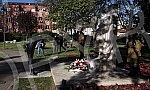 On the occasion of Victory day, a ceremonial laying of wreaths was organized at the Monument of eternal fire and the Monument to the Red Army in the complex of the Memorial park to the liberators of Belgrade.Povodom Dana pobede organizovano je svec