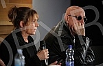 A press conference held in the Yugoslav Drama Theater on the occasion of the premiere of the play The Glass Gate.Odrzana konferencija za novinare u Jugoslovenskom dramskom pozoristu povodom premijere predstave Vrat od stakla.