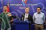 A press conference was held at the People's Party's premises by the party's vice president, Miroslav Aleksic, on the connection between the 