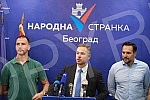 A press conference was held at the People's Party's premises by the party's vice president, Miroslav Aleksic, on the connection between the 