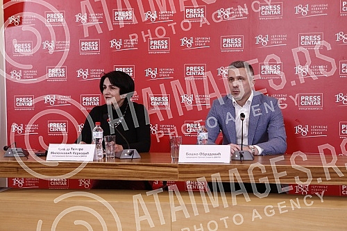 A press conference of the Serbian movement Dveri was held at the Press Center of the Association of Journalists of Serbia with the topic 