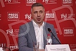 A press conference of the Serbian movement Dveri was held at the Press Center of the Association of Journalists of Serbia with the topic 