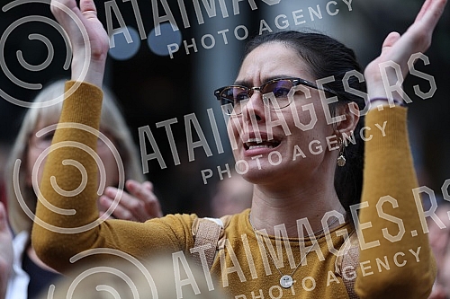In front of the building where the editorial office of the daily Informer is located, a second protest was held in the organization of Women's Solidarity due to the publication of an interview with serial rapist Igor Milosevic.Ispred zgrade u kojoj