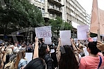 In front of the building where the editorial office of the daily Informer is located, a second protest was held in the organization of Women's Solidarity due to the publication of an interview with serial rapist Igor Milosevic.Ispred zgrade u kojoj