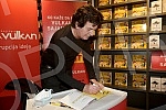 At the Vulkan bookstore in the Usce Shopping Center, Momcilo Bajagic Bajaga signed his book 