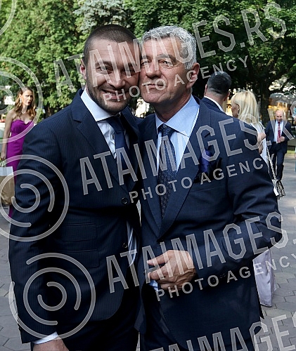 Wedding day of Tamara Cupkovic and Milan Lola Smiljanic (FC Partizan).Vencanje Tamare Cupkovic i fudbalera Partizana Milana Lole Smiljanica.