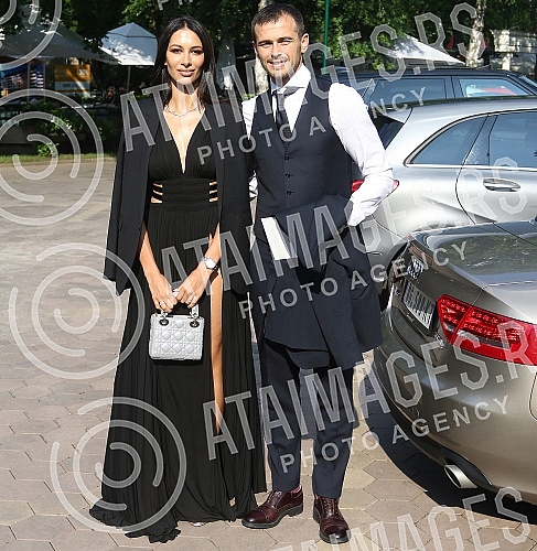 Wedding day of Tamara Cupkovic and Milan Lola Smiljanic (FC Partizan).Vencanje Tamare Cupkovic i fudbalera Partizana Milana Lole Smiljanica.