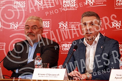Agreement on cooperation between the Serbian movement Dveri signed, prim. prof. dr Aleka Racica, prof. dr Branimira Nestorovica and prof. Dr. Valentine Arsic Arsenijevic, and on that occasion a press conference was held.Potpisan Sporazum o saradnji