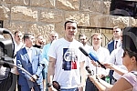 In front of the Supreme Court of Cassation, the press conference of the Democratic Party of Serbia regarding the decision of the Court of Appeal in the case in which the vice-president of that party, Uros Jankovic, was convicted of embezzlement with 