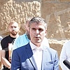 In front of the Supreme Court of Cassation, the press conference of the Democratic Party of Serbia regarding the decision of the Court of Appeal in the case in which the vice-president of that party, Uros Jankovic, was convicted of embezzlement with 