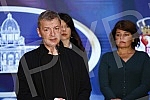 In the House of the National Assembly, a joint media conference of opposition MPs on the occasion of launching a petition for the release of arrested activists from Majdanpek.U  Domu Narodne skupstine zajednicka konferencija za medije opozicionih p
