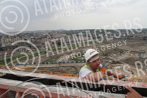 Aleksandar Vucic - Serbian Prime Minister visited works on Belgrade waterfront.Aleksandar Vucic - premijer Srbije obisao radove na Beogradu na vodi. 