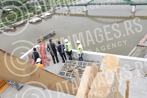 Aleksandar Vucic - Serbian Prime Minister visited works on Belgrade waterfront.Aleksandar Vucic - premijer Srbije obisao radove na Beogradu na vodi. 