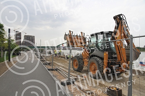 Aleksandar Vucic - Serbian Prime Minister visited works on Belgrade waterfront.Aleksandar Vucic - premijer Srbije obisao radove na Beogradu na vodi. 