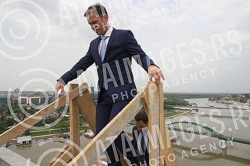 Aleksandar Vucic - Serbian Prime Minister visited works on Belgrade waterfront.Aleksandar Vucic - premijer Srbije obisao radove na Beogradu na vodi. 