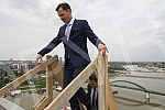 Aleksandar Vucic - Serbian Prime Minister visited works on Belgrade waterfront.Aleksandar Vucic - premijer Srbije obisao radove na Beogradu na vodi. 