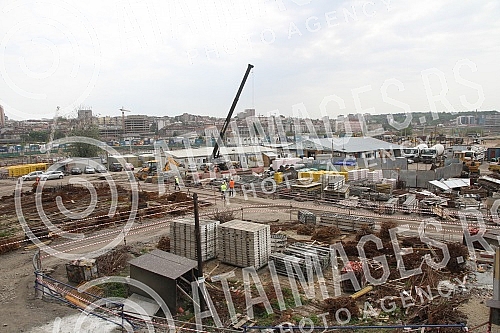 Aleksandar Vucic - Serbian Prime Minister visited works on Belgrade waterfront.Aleksandar Vucic - premijer Srbije obisao radove na Beogradu na vodi. 