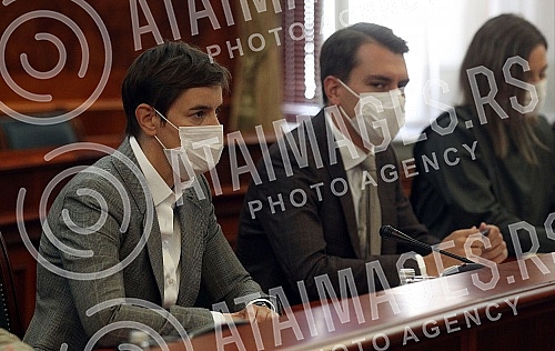 The Prime Minister of the Republic of Serbia, Ana Brnabic, met with the UN Resident Coordinator in Serbia, Fançois Jacob, in the building of the Government of Serbia.Predsednica Vlade Republike Srbije Ana Brnabic sastala se sa stalnom koordinatorko