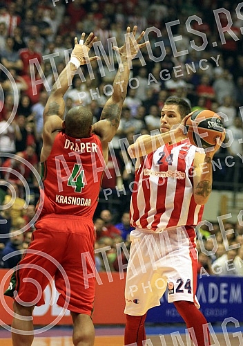 Utakmica petog kola TOP 16 faze Evrolige (Euroleague, TOP 16, Round 5) odigrana u Hali Pionir izmedju KK Crvena zvezda Telekom (Serbia) i Lokomotiva Kuban (Russia).