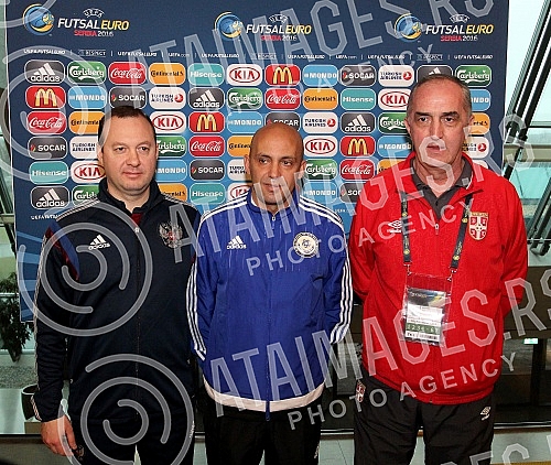 Konferencija za novinare - druzenje sa selektorima ucesnicima polufinala Evropskog prvenstva u futsalu (UEFA futsal Euro 2016, semi-finals).