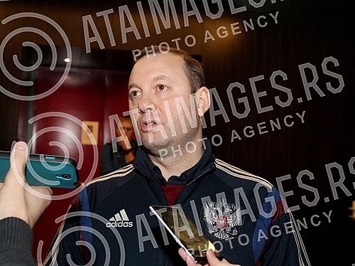 Konferencija za novinare - druzenje sa selektorima ucesnicima polufinala Evropskog prvenstva u futsalu (UEFA futsal Euro 2016, semi-finals).