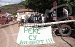 Protest in the village of Topli Do near Pirot against the construction of mini hydropower plants.Protest u selu Topli Do kod Pirota protiv izgradnje mini hidroelektrana.
