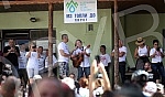 Protest in the village of Topli Do near Pirot against the construction of mini hydropower plants.Protest u selu Topli Do kod Pirota protiv izgradnje mini hidroelektrana.