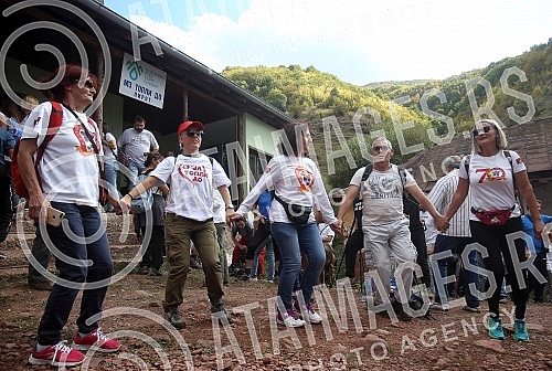 Protest in the village of Topli Do near Pirot against the construction of mini hydropower plants.Protest u selu Topli Do kod Pirota protiv izgradnje mini hidroelektrana.