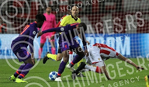 Match of the UEFA Champions League Group C between Red Star Belgrade and Liverpool at Rajko Mitic Stadium.Utakmica 4. kola C grupe Lige sampiona izmedju FK Crvena zvezda i FC Liverpool