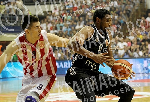 Serbian basketball League (KLS) playoffs final, 3rd game, between KK Crvena Zvezda Telekom and KK Partizan NIS played at Aleksandar Nikolic sports hall. Photo: Antonio Ahel/ATAImages.Treca utakmica finala plej ofa Kosarkaske Lige Srbije (KLS) izmedj