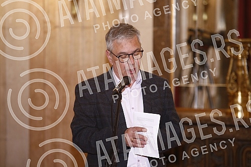 Solemn session of the Belgrade City Assembly at which representatives of the commissions for the City of Belgrade Award - Despot Stefan Lazarevic announced the decisions of the commissions on the winners for 2021 for achievements in nineteen differen