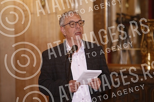 Solemn session of the Belgrade City Assembly at which representatives of the commissions for the City of Belgrade Award - Despot Stefan Lazarevic announced the decisions of the commissions on the winners for 2021 for achievements in nineteen differen