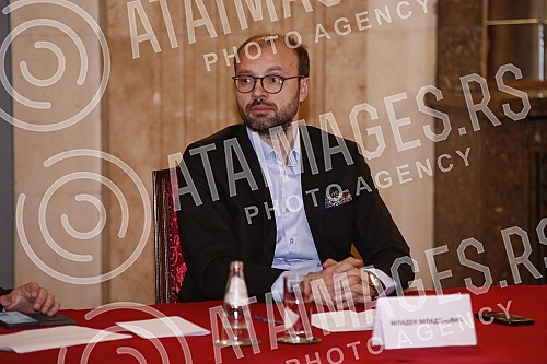 Solemn session of the Belgrade City Assembly at which representatives of the commissions for the City of Belgrade Award - Despot Stefan Lazarevic announced the decisions of the commissions on the winners for 2021 for achievements in nineteen differen