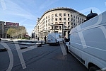 Spring cleaning of the fountain on Nikola Pasic Square.Prolecno sredjivanje fontane na Trgu Nikole Pasica.