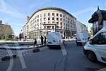 Spring cleaning of the fountain on Nikola Pasic Square.Prolecno sredjivanje fontane na Trgu Nikole Pasica.