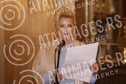 Solemn session of the Belgrade City Assembly at which representatives of the commissions for the City of Belgrade Award - Despot Stefan Lazarevic announced the decisions of the commissions on the winners for 2021 for achievements in nineteen differen