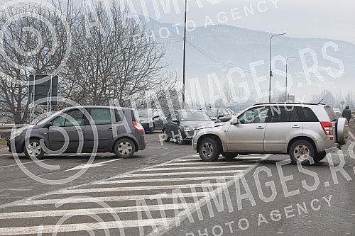 Blockade of Trbusnica (Serbia) - Sepak (BiH) border crossing in protest of Rio Tinto's Jadar project.Blokada granicnog prelaza Trbusnica (Srbija) - Sepak (BiH) u znak protesta zbog projekta Jadar kompanije Rio Tinto.