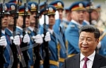 The second day of the visit of the President of China Xi Jinping's continued in the Palace of Serbia.Drugi dan posete predsednika Kine Si Djinping nastavio se svecanim docekom ispred Palate Srbija.