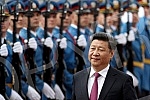 The second day of the visit of the President of China Xi Jinping's continued in the Palace of Serbia.Drugi dan posete predsednika Kine Si Djinping nastavio se svecanim docekom ispred Palate Srbija.