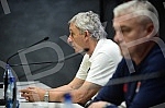 In the press center of SC FSS, a media conference was organized by the head coach of the Serbian national team, Svetislav Pesic, and the president of the Basketball Federation of Serbia, Predrag Danilovic.U press centru SC FSS organizovana je konfe