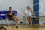 The open part of the training of the men's senior basketball team of Serbia at the FSS Sports Center in Stara Pazova.

Otvoreni deo treninga muske seniorske kosarkaske reprezentacije Srbije u Sportskom centru FSS u Staroj Pazovi. 