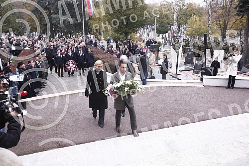 At the Memorial Ossuary of the Defenders of Belgrade in the First World War at the New Cemetery, Armistice Day in the First World War was marked.Kod Spomen-kosturnice branilaca Beograda u Prvom svetskom ratu na Novom groblju, obelezen je Dan primir