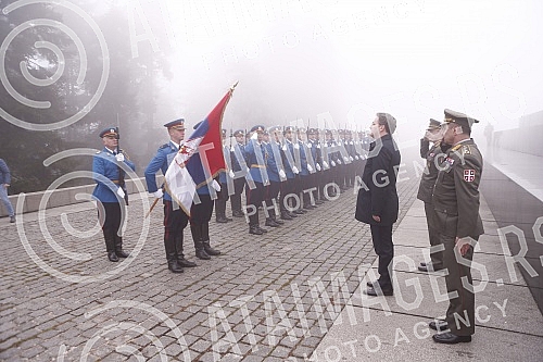 On the occasion of the commemoration of Armistice Day in the First World War, Nikola Selakovic, laid a wreath at the Monument to the Unknown Hero in Avala.Povodom obelezavanja Dana primirja u Prvom svetskom ratu Nikola Selakovic polozio je venac na
