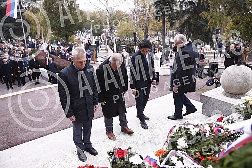 At the Memorial Ossuary of the Defenders of Belgrade in the First World War at the New Cemetery, Armistice Day in the First World War was marked.Kod Spomen-kosturnice branilaca Beograda u Prvom svetskom ratu na Novom groblju, obelezen je Dan primir
