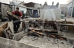 On the occasion of Orthodox New Year at Dorcol beeve was roasted.Povodom Pravoslavne Nove godine na Dorcolu je pecen vo na raznju.