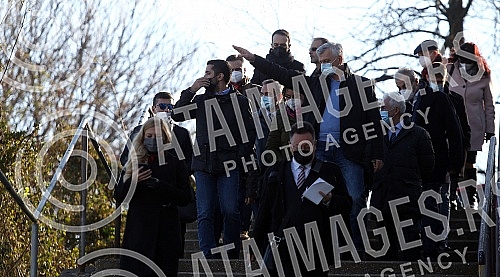 Minister of construction, transport and infrastructure Tomislav Momirovic visited the construction site of the railway station 