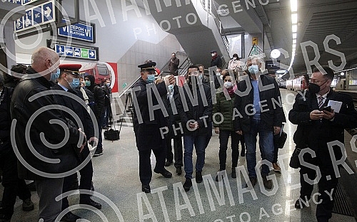 Minister of construction, transport and infrastructure Tomislav Momirovic visited the construction site of the railway station 