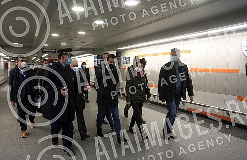 Minister of construction, transport and infrastructure Tomislav Momirovic visited the construction site of the railway station 