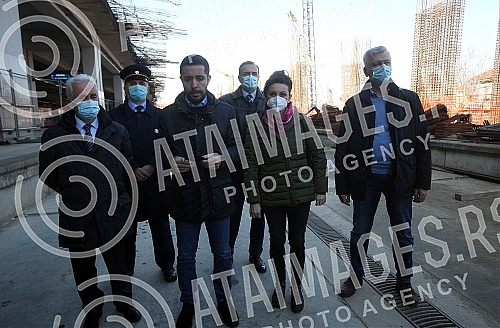 Minister of construction, transport and infrastructure Tomislav Momirovic visited the construction site of the railway station 