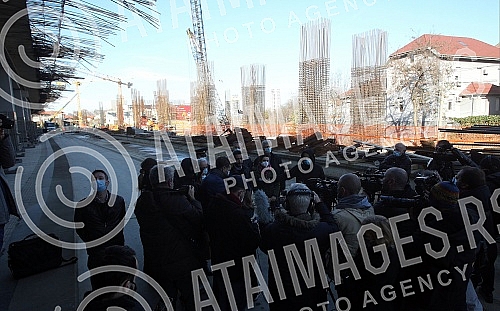 Minister of construction, transport and infrastructure Tomislav Momirovic visited the construction site of the railway station 